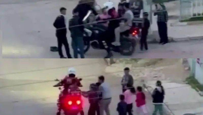 Polis Memuru Çocukların Huzurunu Sağlamak için Motora Bindirdi