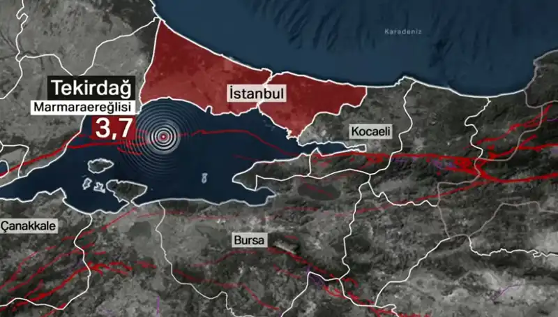 Marmara Denizi Beklenmedik Depremle Sallandı: 3,7 Büyüklüğünde Şok Edici Gelişme