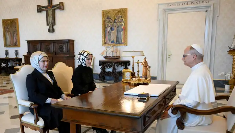 Emine Erdoğan ve Papa Leo: Gazze Üzerine Tarihi Zirve Gerçekleşti
