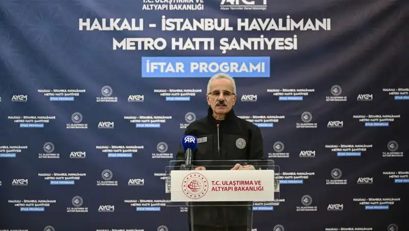 Halkalı-Gayrettepe Ulaşım Süresi 57 Dakikaya İnecek: Bakan Uraloğlu Açıklamada Bulundu