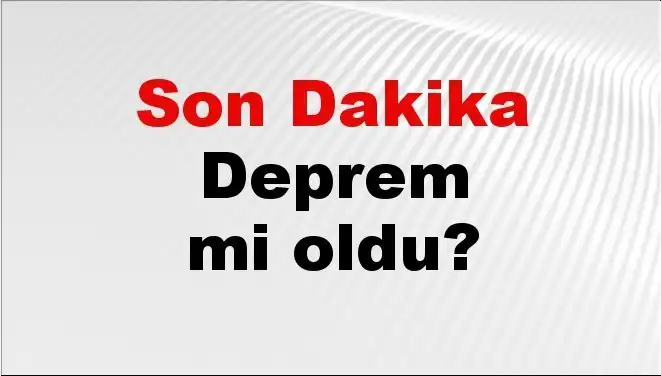 Osmaniye'de Şok Gelişme: Deprem Mi Oldu?